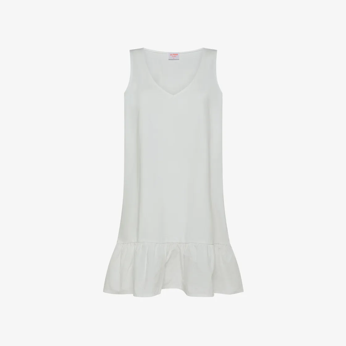 New Abito in cotone bianco panna Donna Abiti