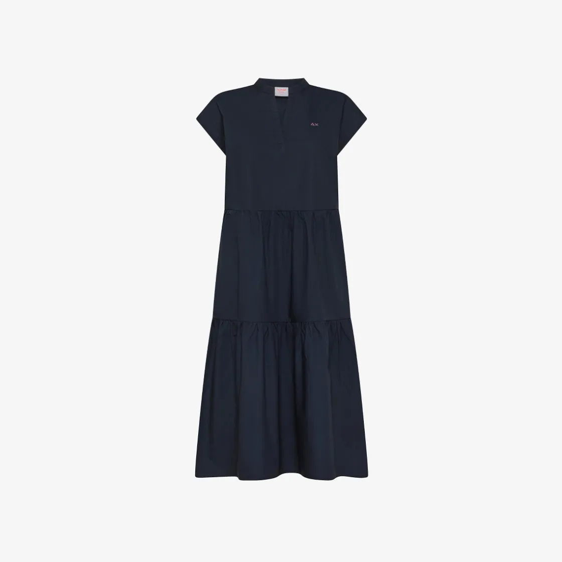 Discount Abito in cotone blu navy Donna Abiti