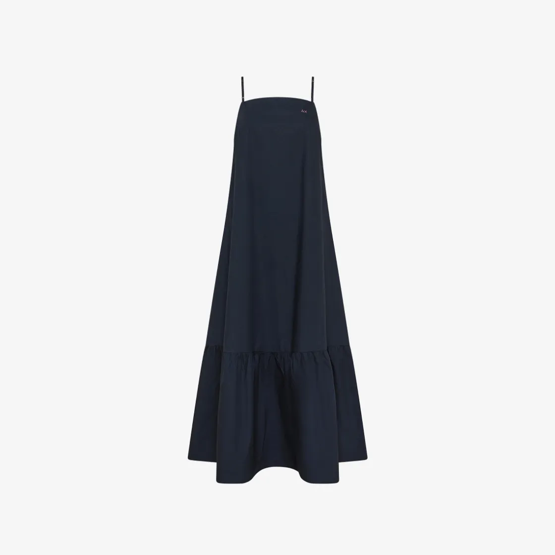 Outlet Abito in cotone blu navy Donna Abiti