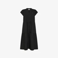 Fashion Abito in cotone nero Donna Abiti