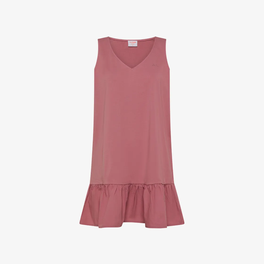 Discount Abito in cotone rosa scuro Donna Abiti