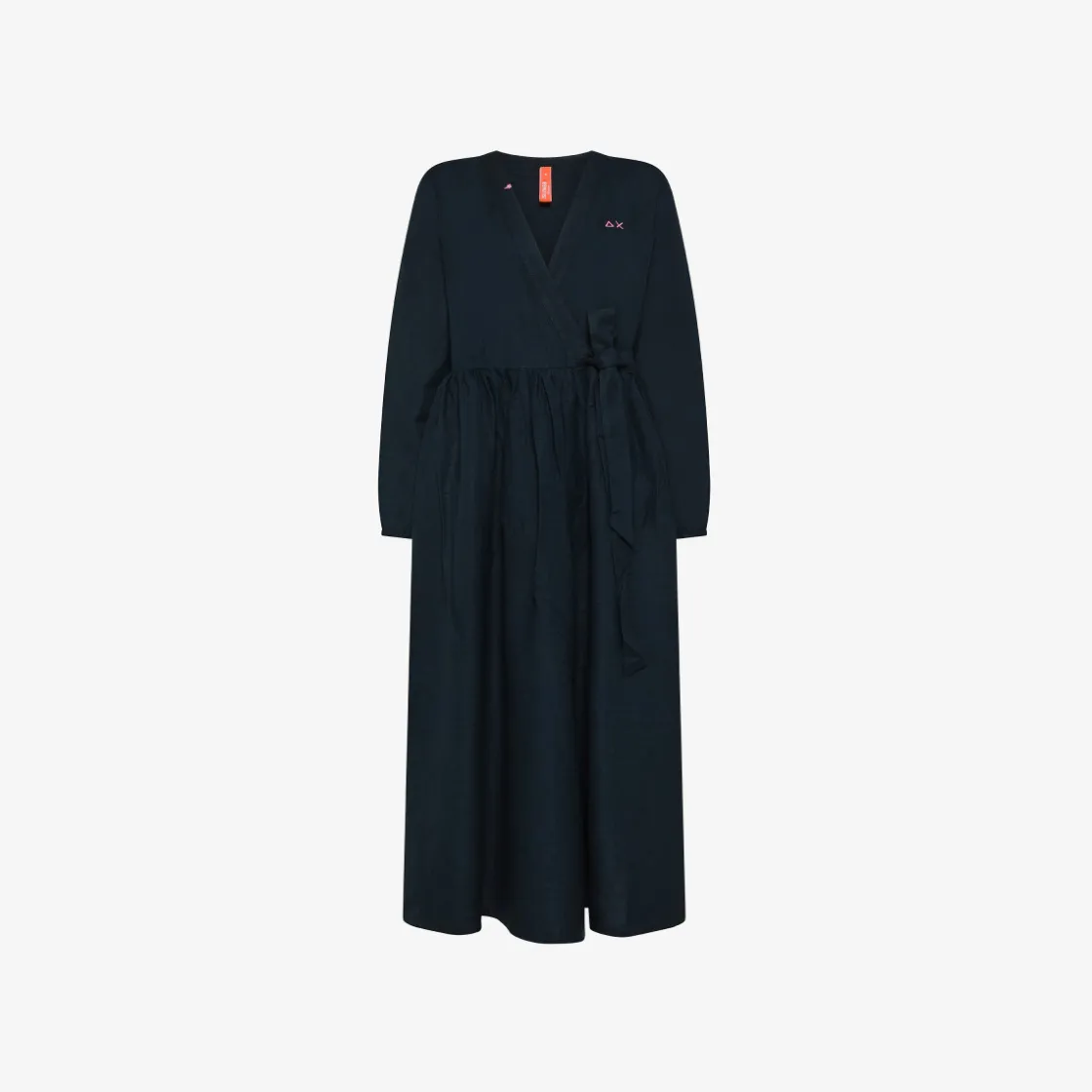 Sale Abito in lino blu navy Donna Abiti|Beachwear Donna