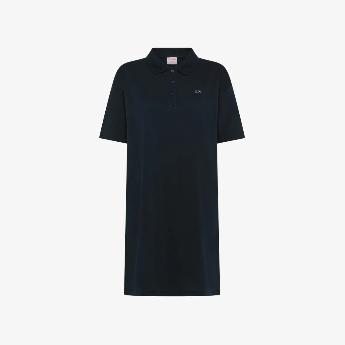 New Abito in piquet di cotone blu navy Donna Abiti