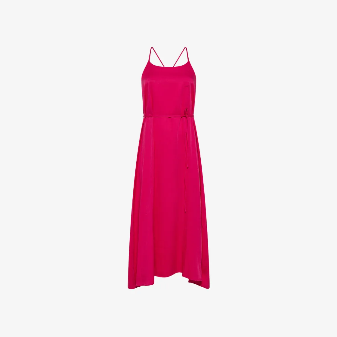 New Abito in twill di cotone fucsia Donna Abiti
