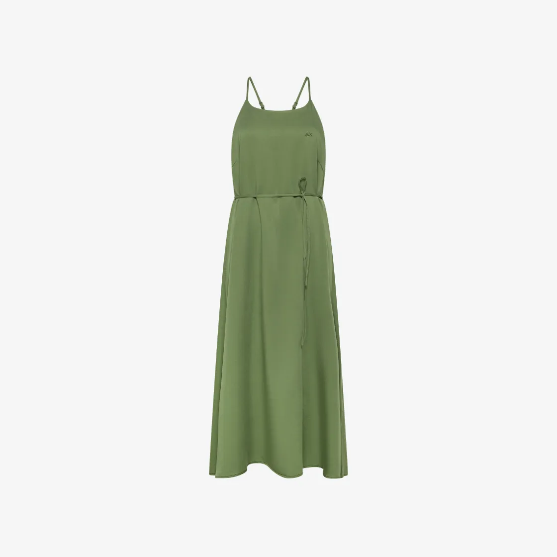 Hot Abito in twill di cotone verde salvia Donna Abiti