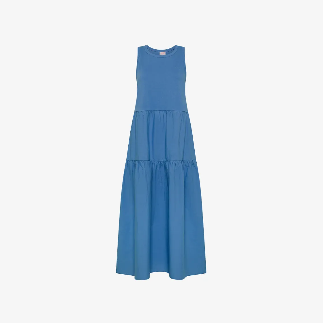 New Abito lungo in cotone avio Donna Abiti