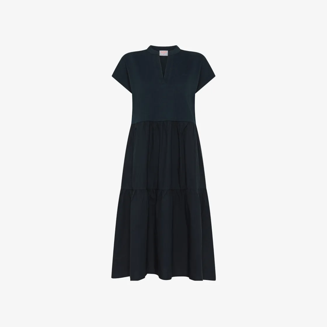 Hot Abito lungo in cotone blu navy Donna Abiti