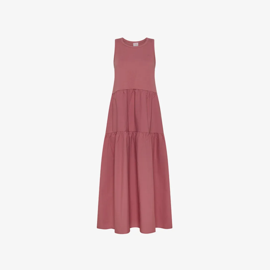 Online Abito lungo in cotone rosa scuro Donna Abiti