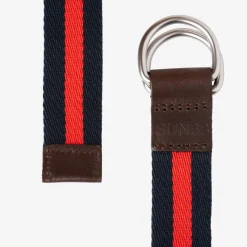 Sale BELT NAVY BLUE / ROSSO FUOCO Uomo Cinture