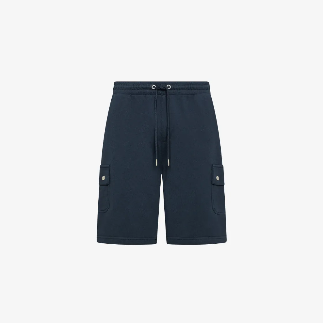 Clearance Bermuda cargo blu navy in felpa Uomo Felpe|Pantaloni
