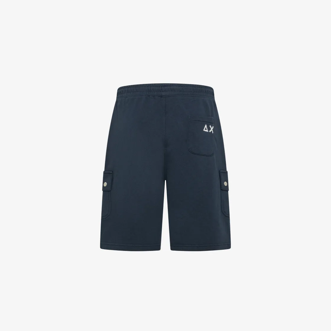 Clearance Bermuda cargo blu navy in felpa Uomo Felpe|Pantaloni