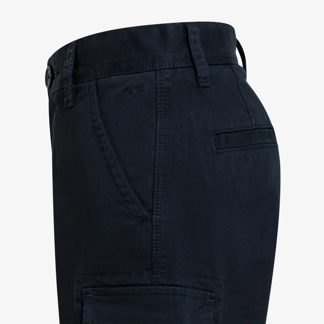Hot Bermuda cargo in cotone blu navy Bambino Pantaloni