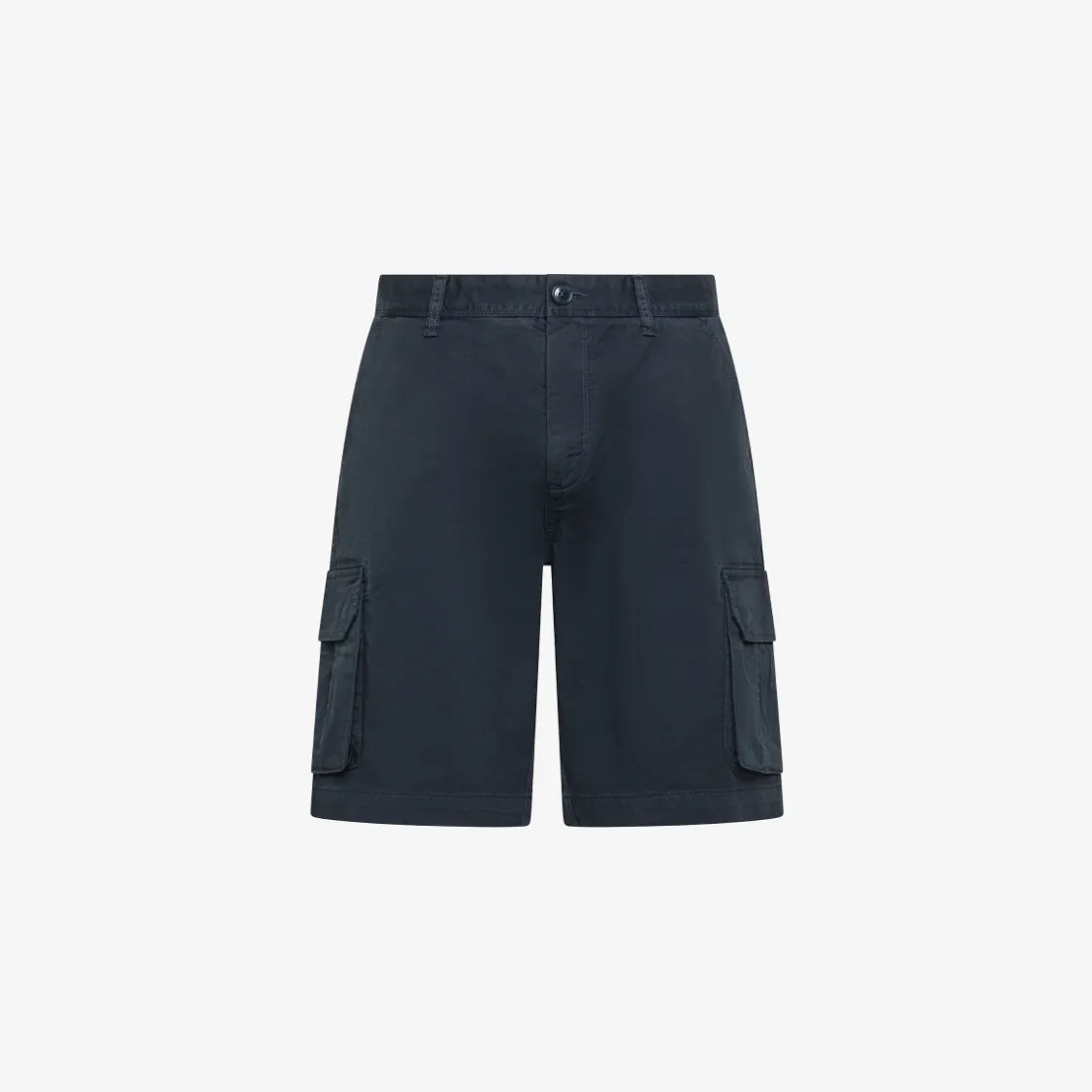 Outlet Bermuda cargo in cotone blu navy Uomo Pantaloni