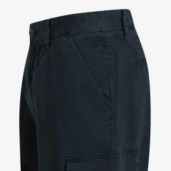 Outlet Bermuda cargo in cotone blu navy Uomo Pantaloni