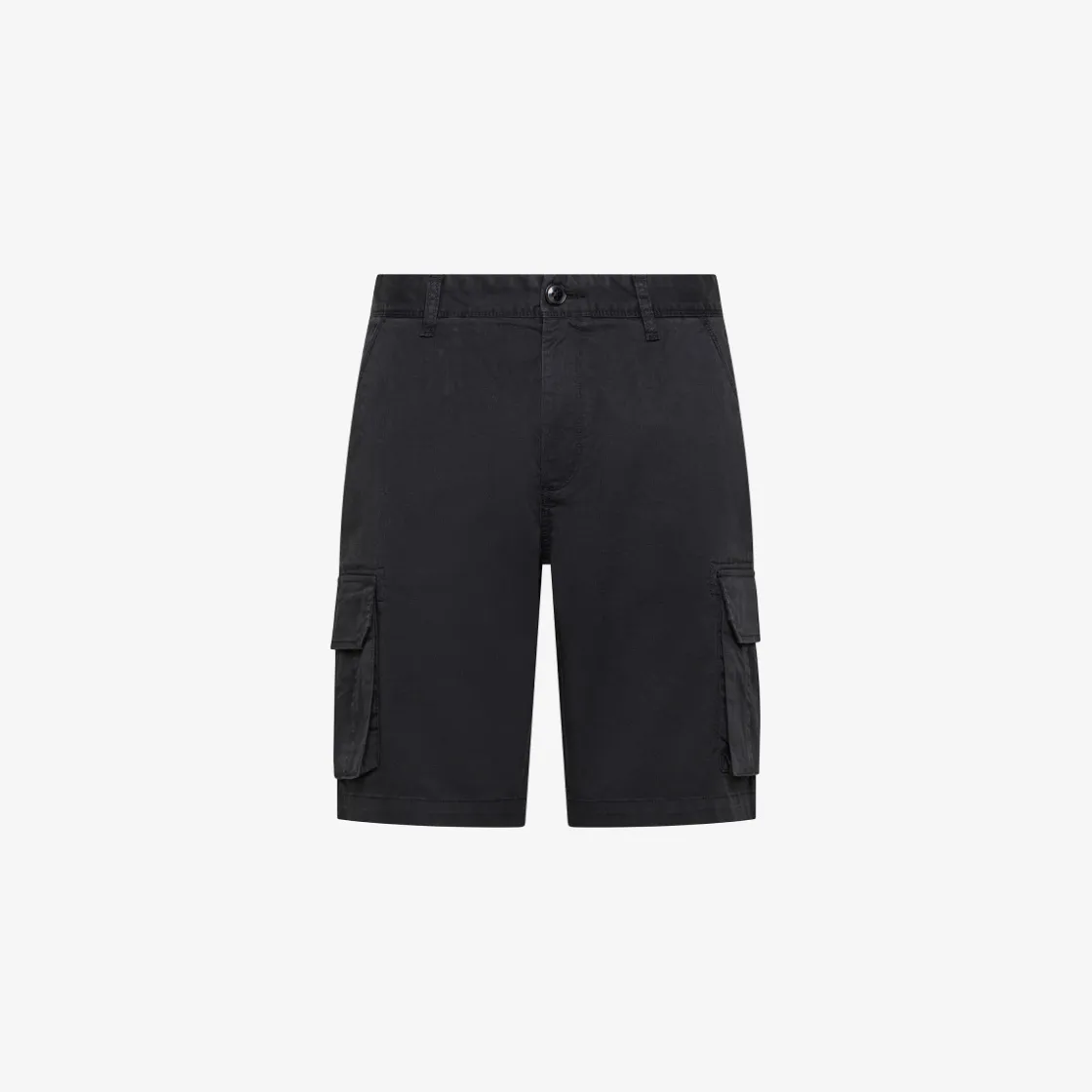 Online Bermuda cargo in cotone nero Uomo Pantaloni