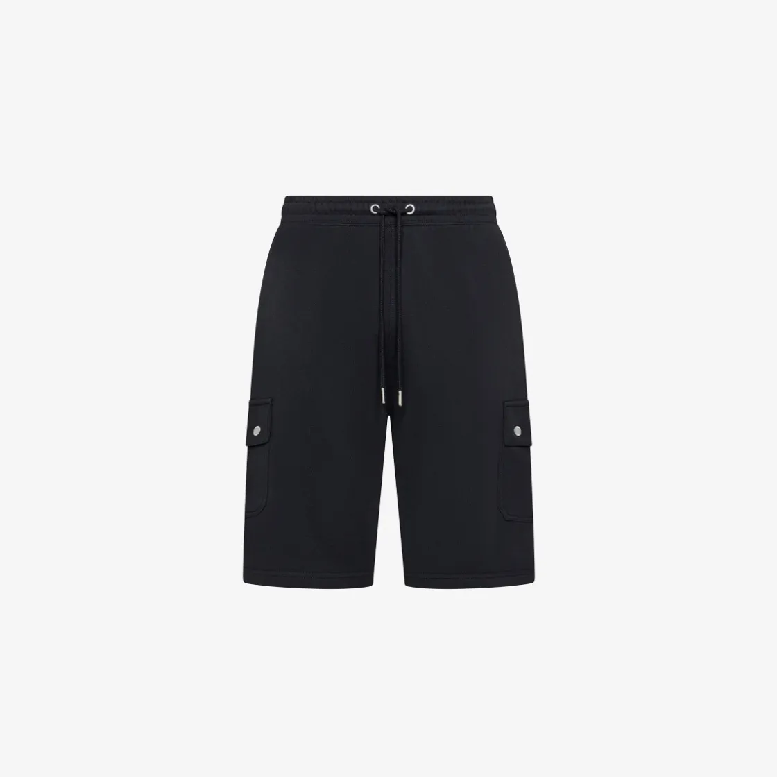Sale Bermuda cargo nero in felpa Uomo Pantaloni|Felpe