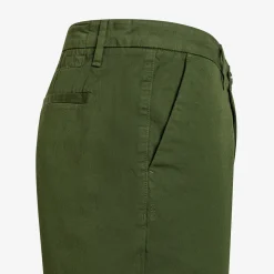 Hot Bermuda chino in cotone verde scuro Uomo Pantaloni