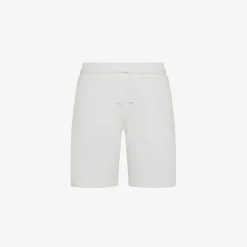 Discount Bermuda in felpa di cotone bianco panna Bambino Pantaloni|Felpe