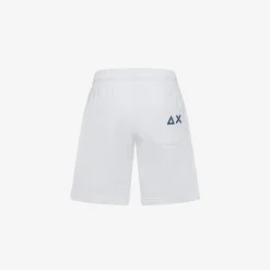 Clearance Bermuda in felpa di cotone bianco panna Bambino Pantaloni|Felpe