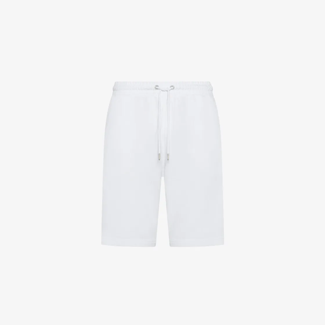 Clearance Bermuda in felpa di cotone bianco panna Uomo Pantaloni|Felpe