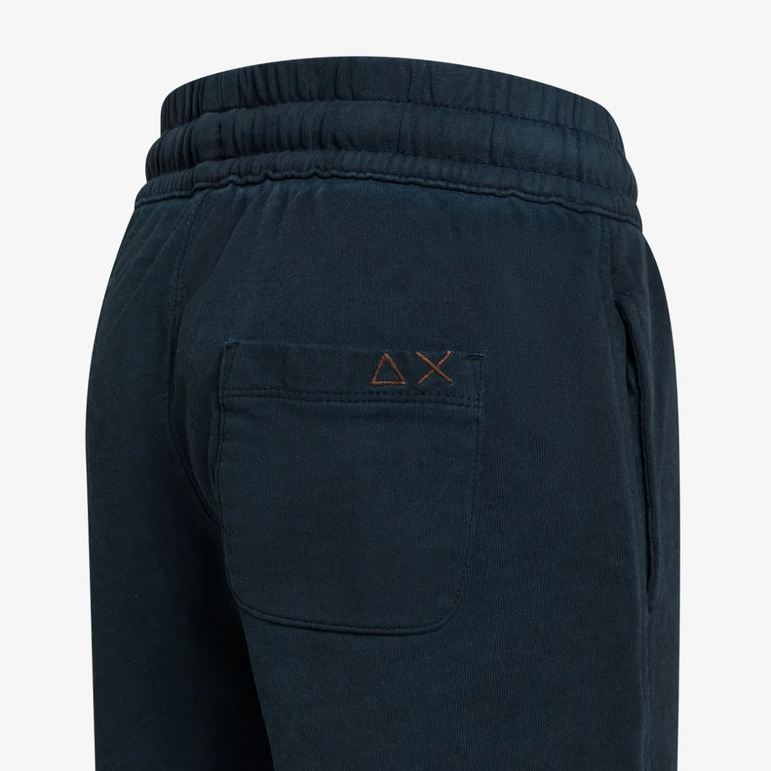 Fashion Bermuda in felpa di cotone blu navy Bambino Pantaloni|Felpe