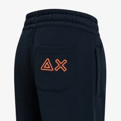 New Bermuda in felpa di cotone blu navy Bambino Pantaloni|Felpe