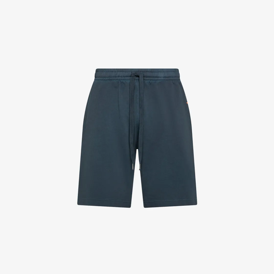 Online Bermuda in felpa di cotone blu navy Uomo Pantaloni|Beachwear Uomo