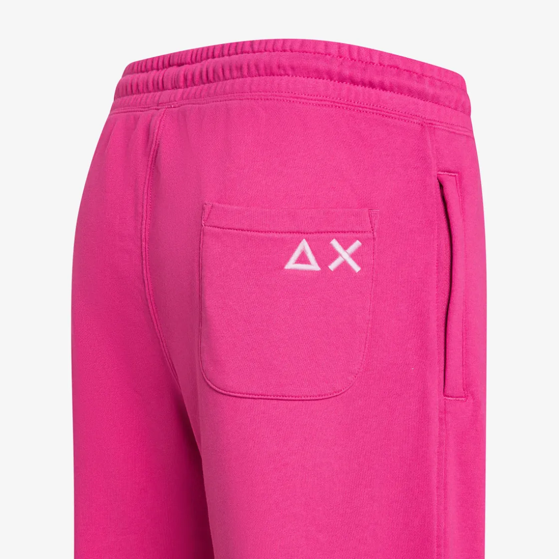 Clearance Bermuda in felpa di cotone fucsia Uomo Pantaloni|Felpe