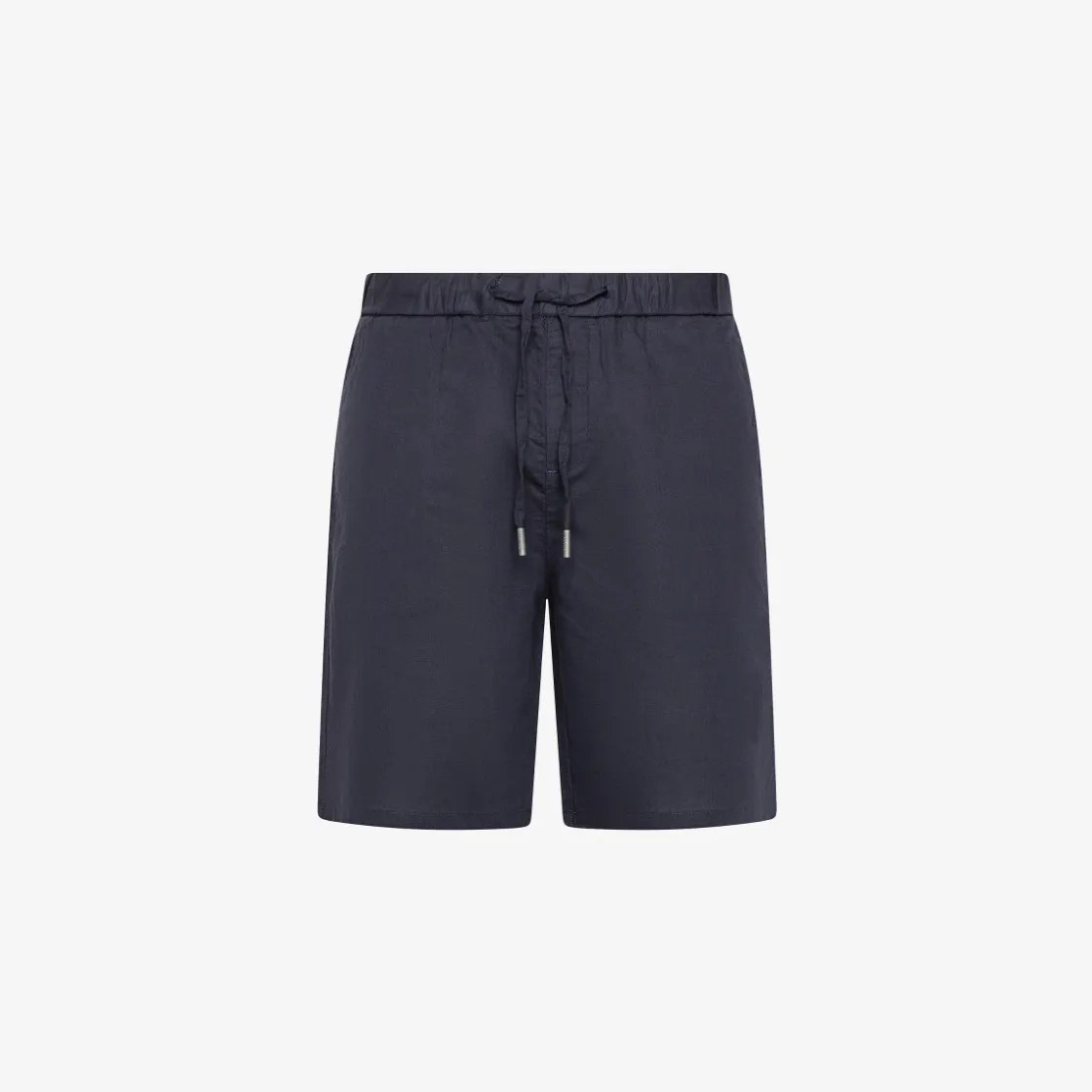 Fashion Bermuda in lino e cotone blu navy Uomo Pantaloni|Beachwear Uomo