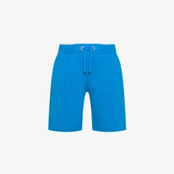 Outlet Bermuda in piquet di cotone ottanio chiaro Bambino Pantaloni|Felpe