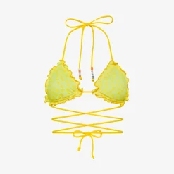 Fashion Bikini con stampa giallo fluo e giallo Donna Costumi Donna