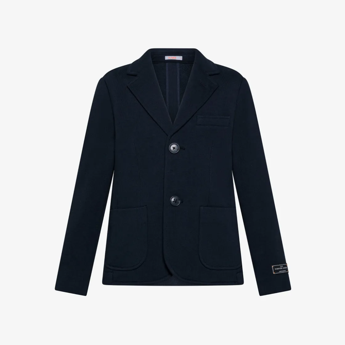 Outlet Blazer in felpa di cotone blu navy Bambino Giacche