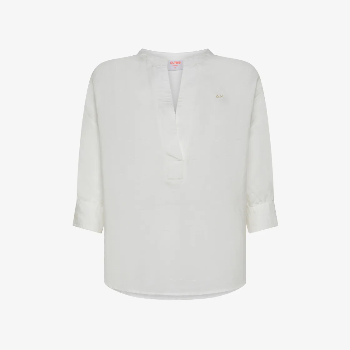 Hot Blusa in lino bianco Donna Camicie
