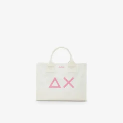 Outlet Borsa mare in canvas di cotone bianco Donna Borse|Accessori Donna