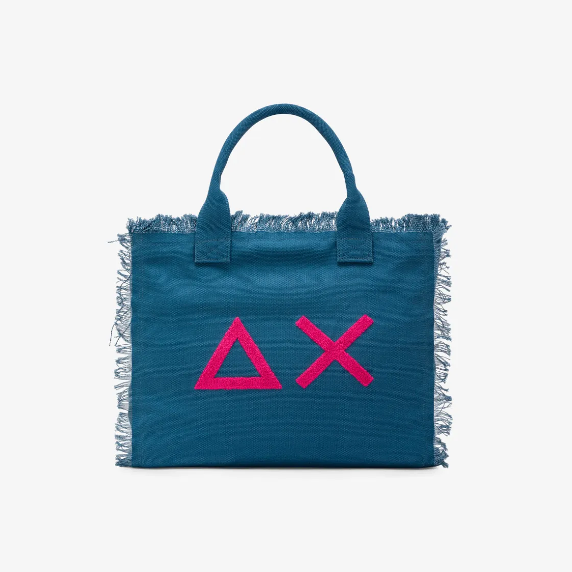 Sale Borsa mare in canvas di cotone avio scuro Donna Borse|Accessori Donna