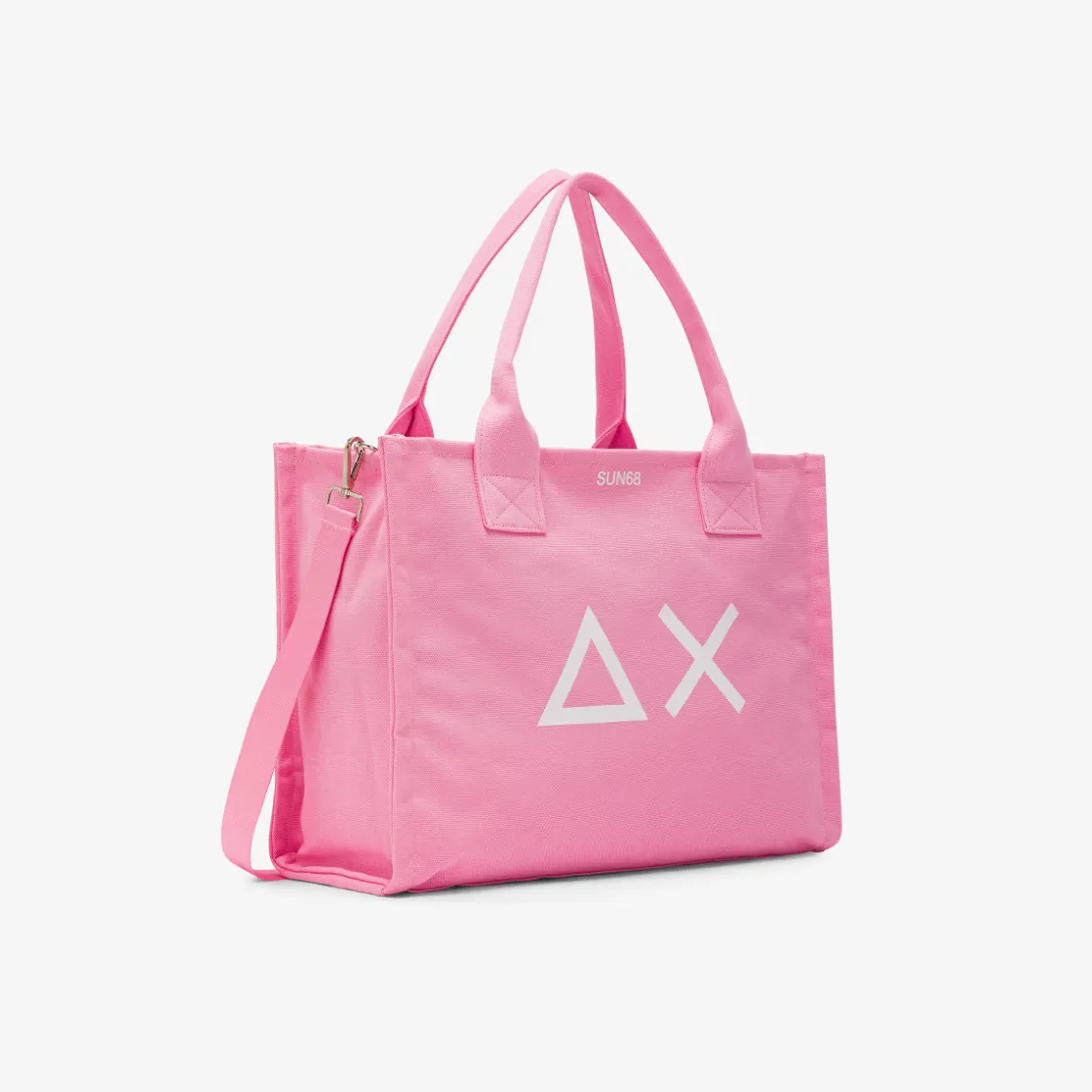 Clearance Borsa mare in canvas di cotone rosa Donna Accessori Donna