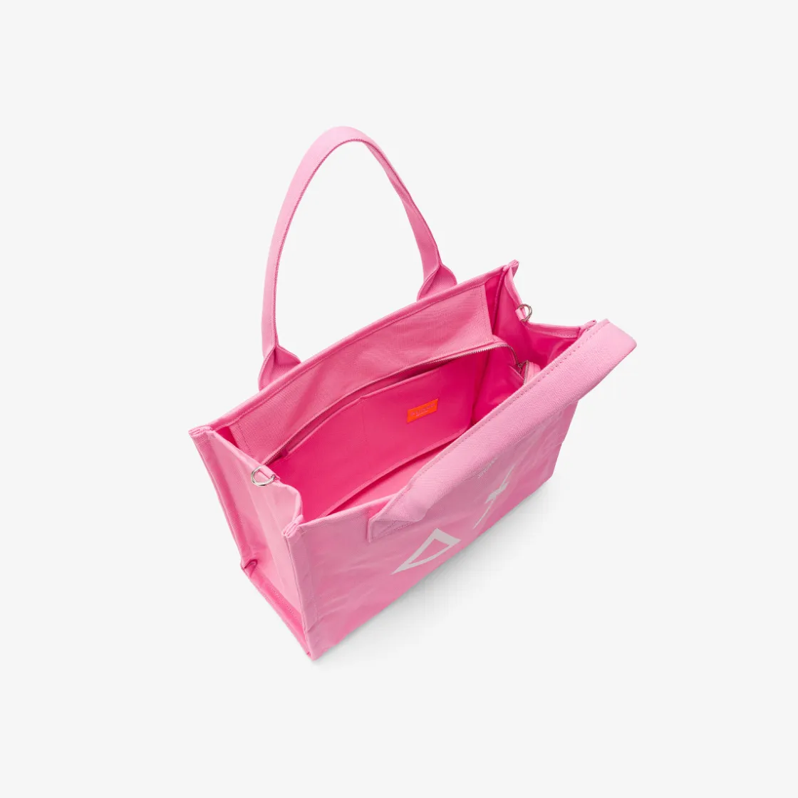 Clearance Borsa mare in canvas di cotone rosa Donna Accessori Donna