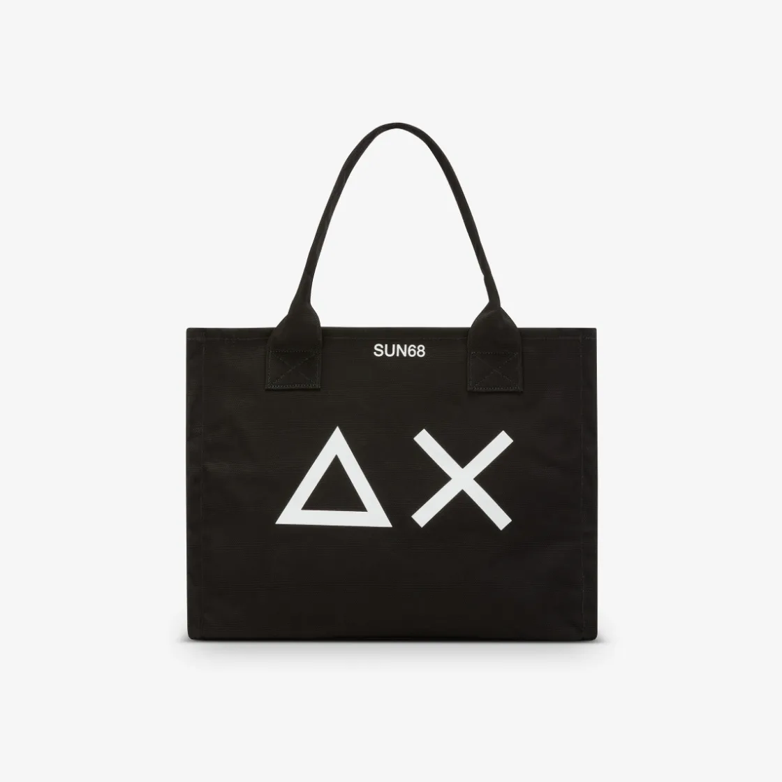 Fashion Borsa mare in canvas di cotone nero Donna Accessori Donna