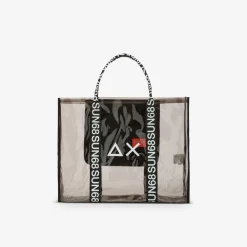 Clearance Borsa mare in PVC nero Donna Borse|Accessori Donna