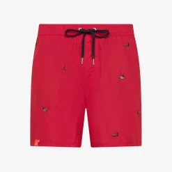Discount Boxer mare a righe rosse con ricami Uomo Costumi Uomo