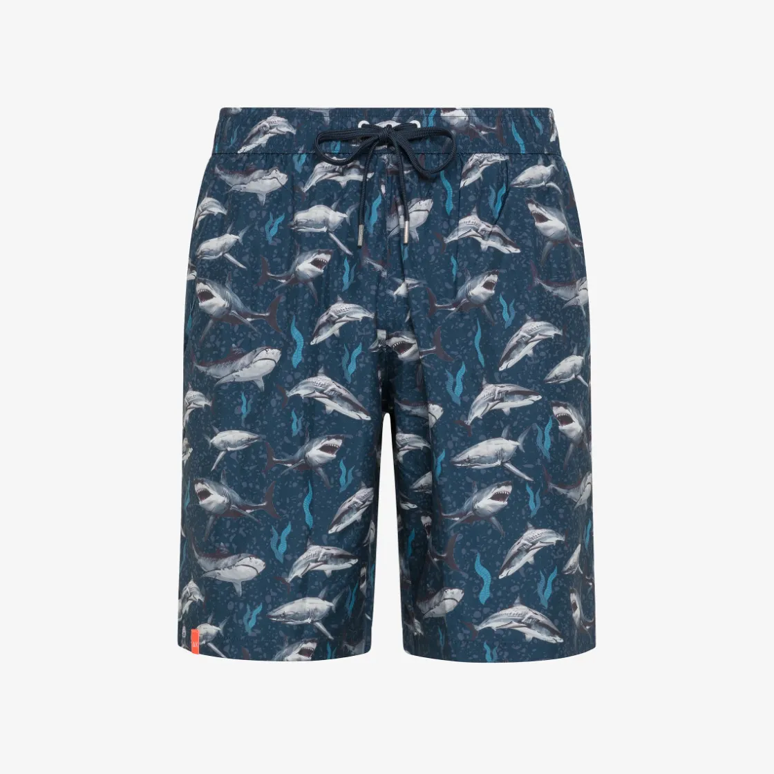 Discount Boxer mare con stampa blu navy Uomo Costumi Uomo