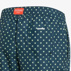 New Boxer mare con stampa blu navy e giallo limone Uomo Costumi Uomo