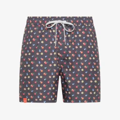 Hot Boxer mare con stampa nera e rossa Uomo Costumi Uomo