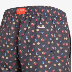 Hot Boxer mare con stampa nera e rossa Uomo Costumi Uomo