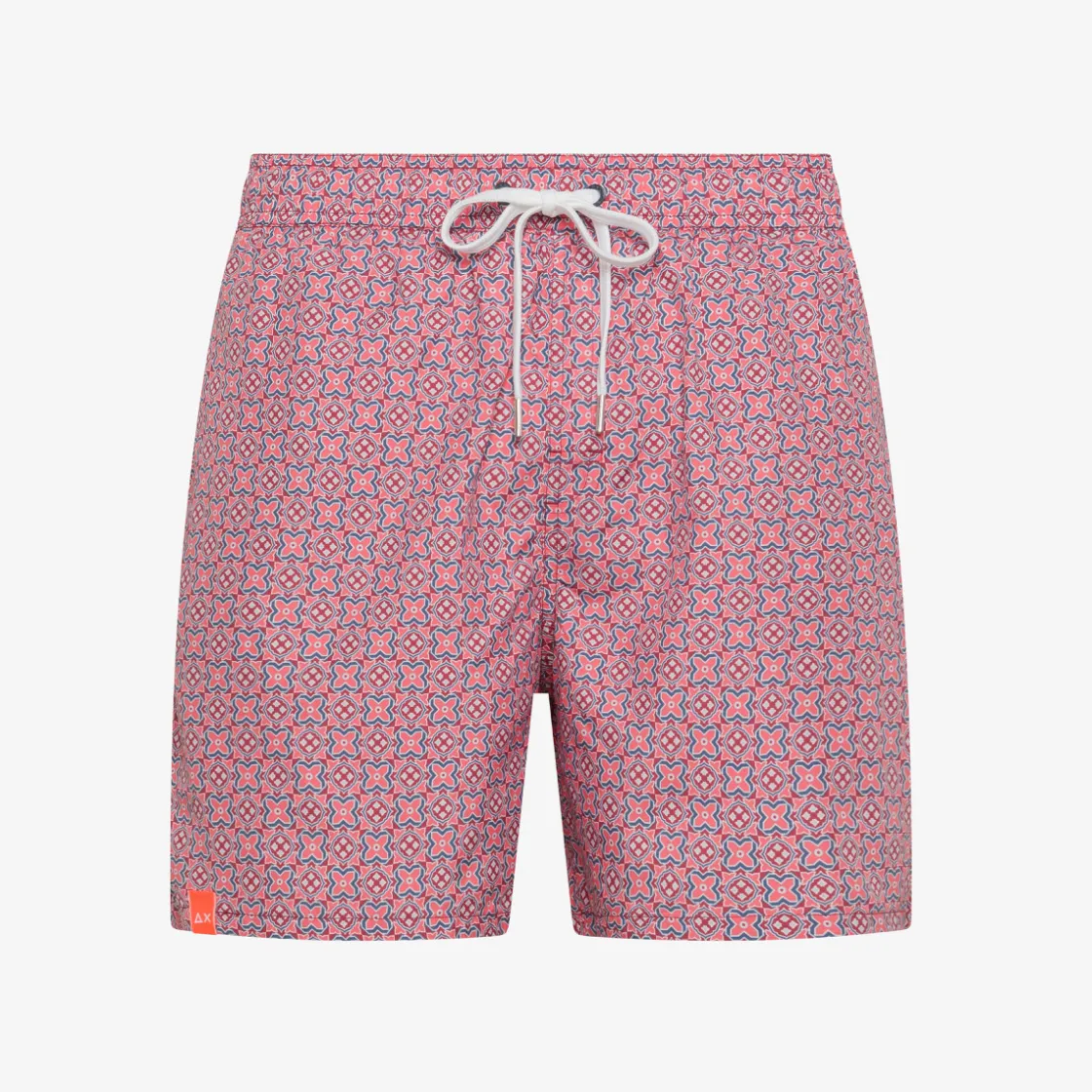 Outlet Boxer mare con stampa rossa e avio scuro Uomo Costumi Uomo