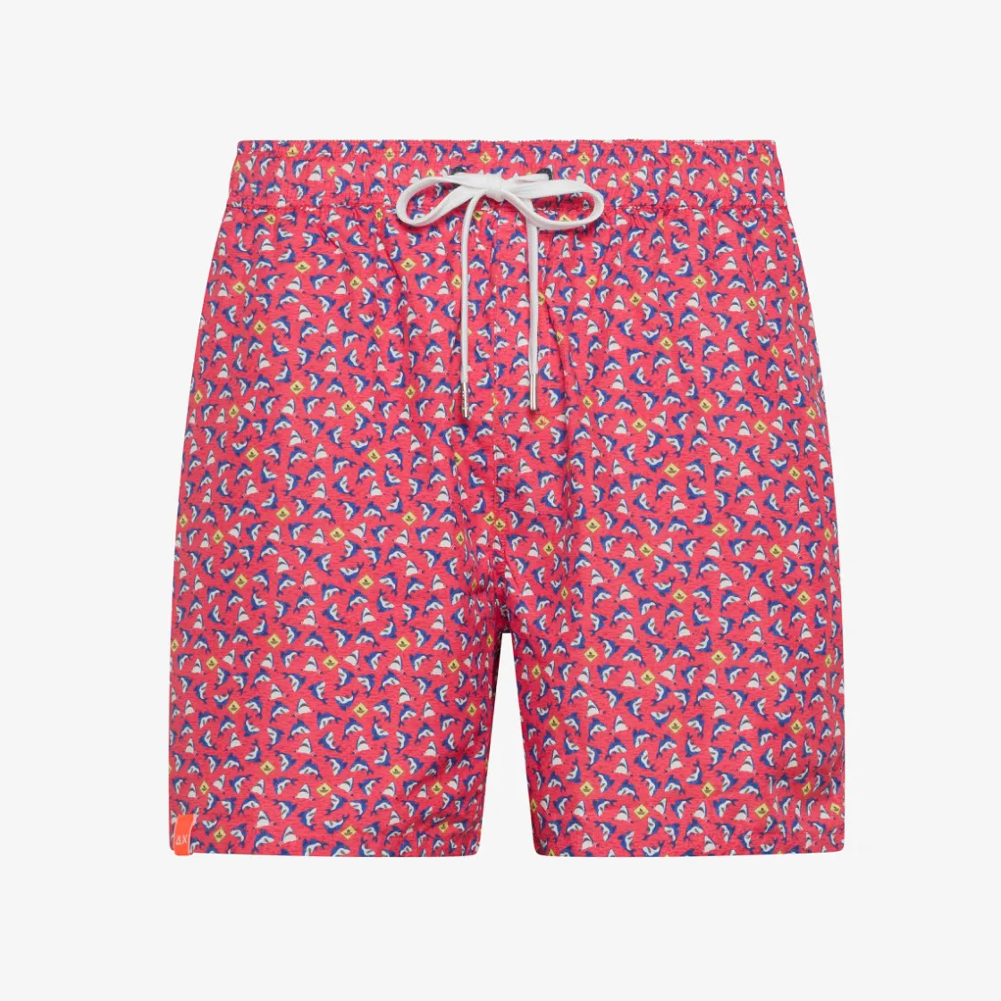 Outlet Boxer mare con stampa rosso e blu royal Uomo Costumi Uomo