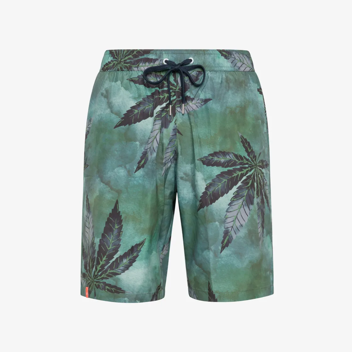 Online Boxer mare con stampa verde militare e nera Uomo Costumi Uomo