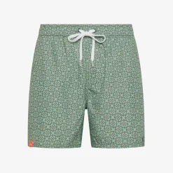 Hot Boxer mare con stampa verde scuro e verde salvia Uomo Costumi Uomo