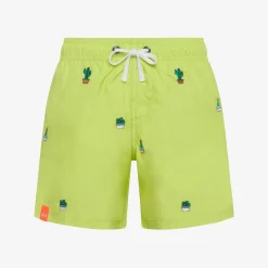 Hot Boxer mare giallo lime con ricami Costumi Bimbo