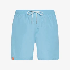 Outlet Boxer mare in nylon azzurro Uomo Costumi Uomo